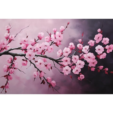 Abstract Cherry Blossom Canvas